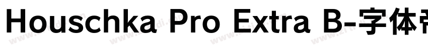 Houschka Pro Extra B字体转换